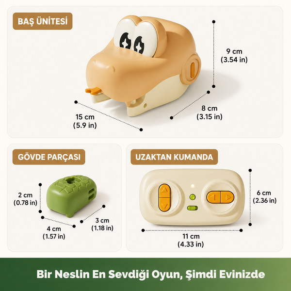 Uzaktan Kumandalı Yılan Seti (Yeşil)